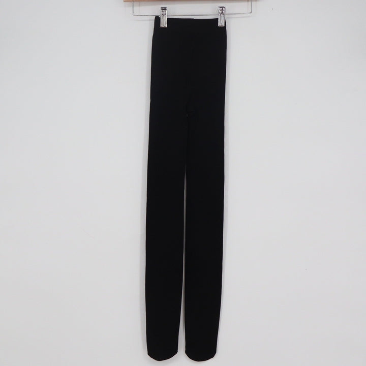 Unbranded Women's High Waisted Black Stretch Knit Full Length Leggings
