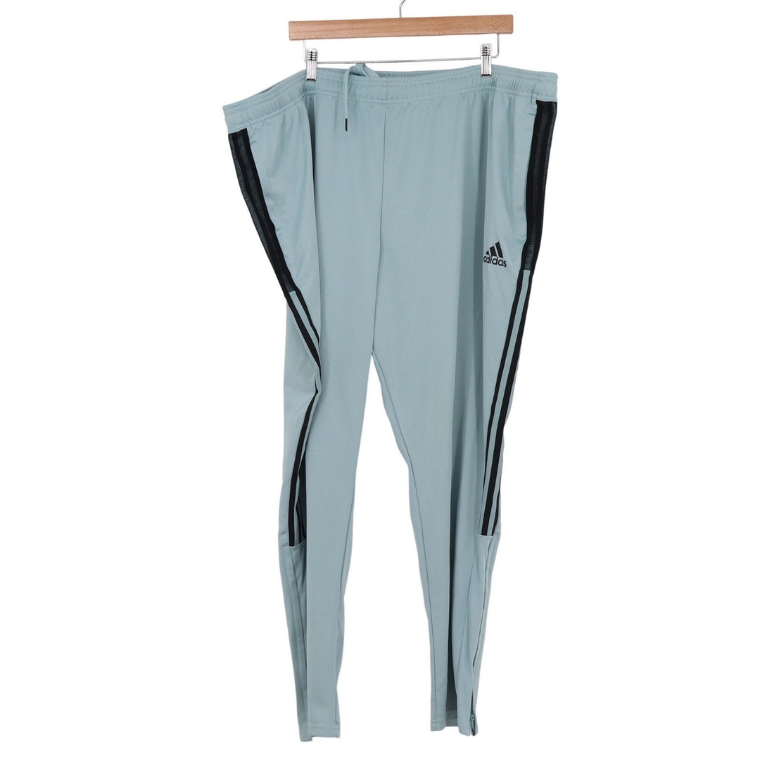 Adidas Mens 4XL Primegreen Tiro Track Pants Blue Grey Black Stripe