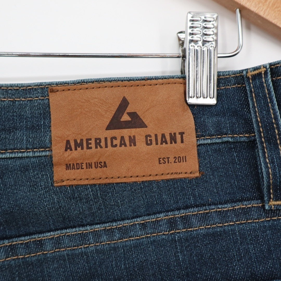American Giant Dakota Straight Jeans Mens 34x30 Made In USA