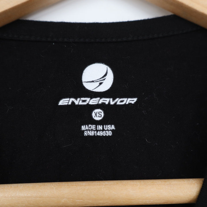 Endeavor Womens XS Black High Low Muscle Tank Top Athletic Sleeveless Crew Neck