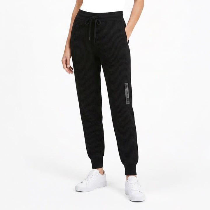DSG So Soft Ottoman Jogger Womens XS Pure Black Ribbed Tapered Sweatpants