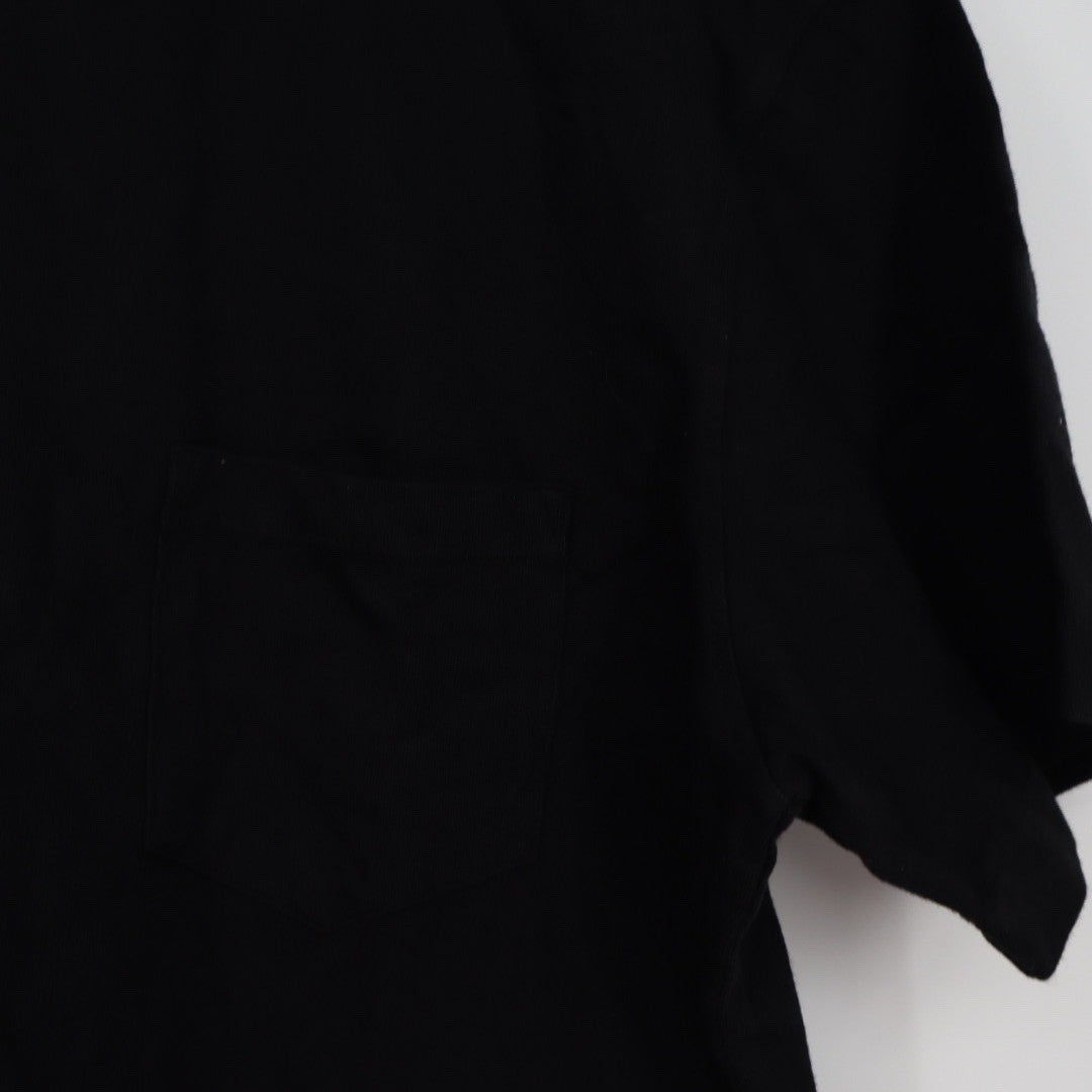 American Giant Black Pocket T Shirt Mens Size M Made USA Cotton