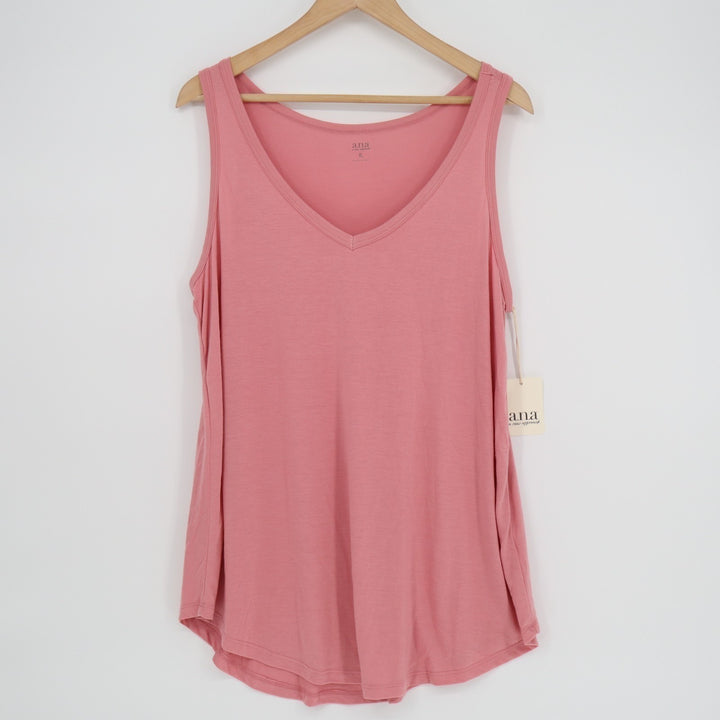 A New Approach a.n.a Tank Top Womens XL Eternal Rose Wide Strap Scoop Neck Yoga