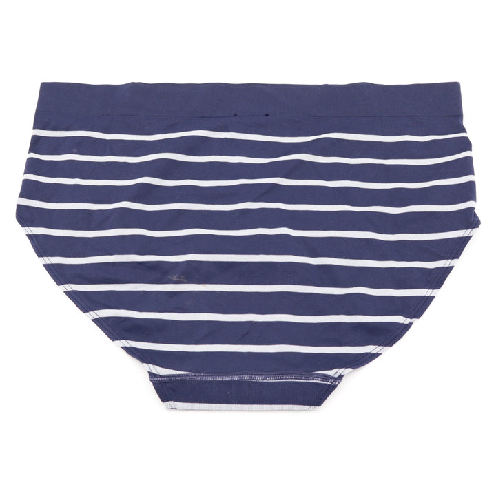 Lauren Ralph Lauren Seamless Brief Underwear Womens 2XL Navy Striped High-Rise