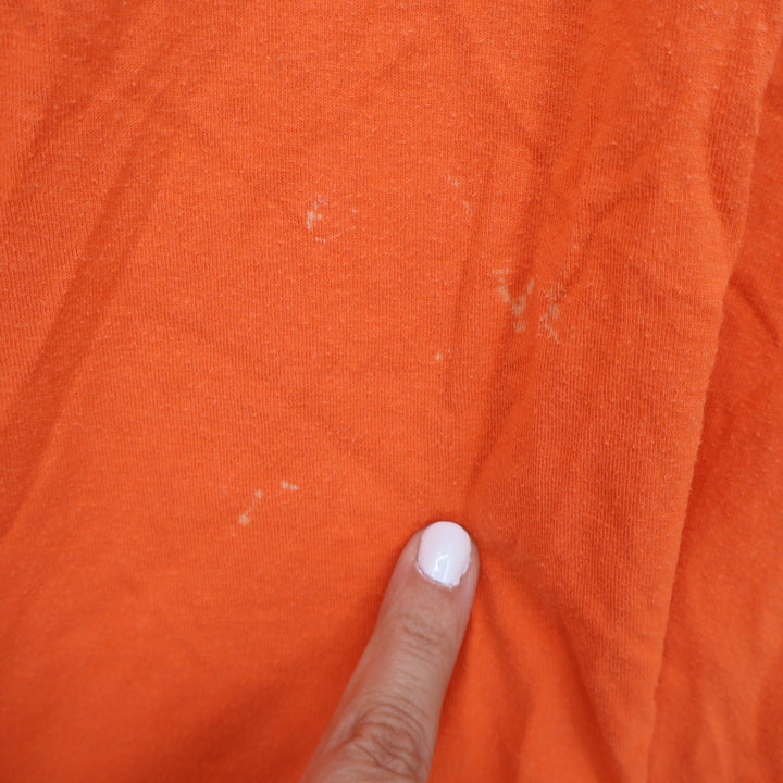 JMS Just My Size by Hanes Essentials Orange V-Neck T-Shirt Womens 4X