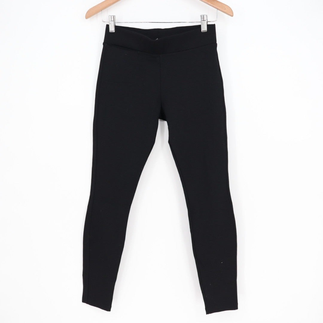 American Giant Black Leggings Pants Size 2 Pockets Made in USA