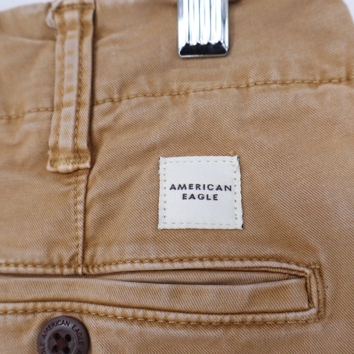 American Eagle Chinos Mens 29x30 Flex Slim Tapered Tan Khaki Pants Excellent