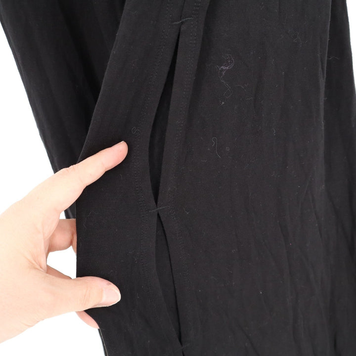 Aerie Palazzo Pants Womens Large Black Stretch High Waisted Flared Leg Pull On