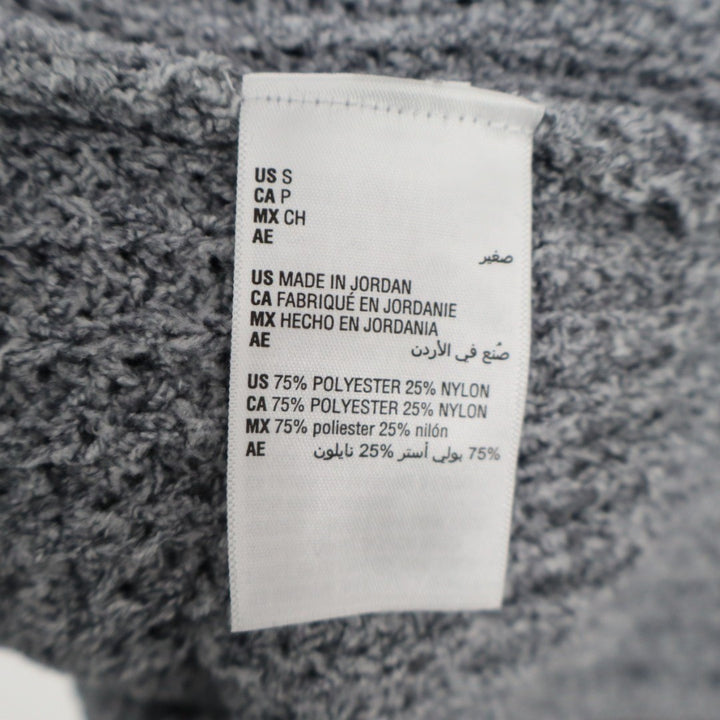 State of Day Intimates Pajama Top Womens Small Gray Open Knit Pullover Sleepwear