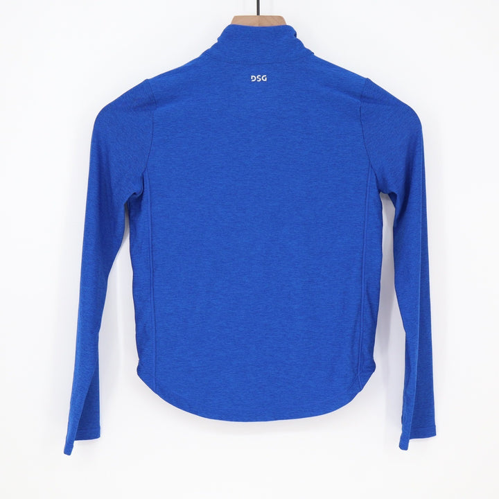 DSG Girls Movement Royal Blue Heather 1/4 Zip Pullover Shirt Small 8-9