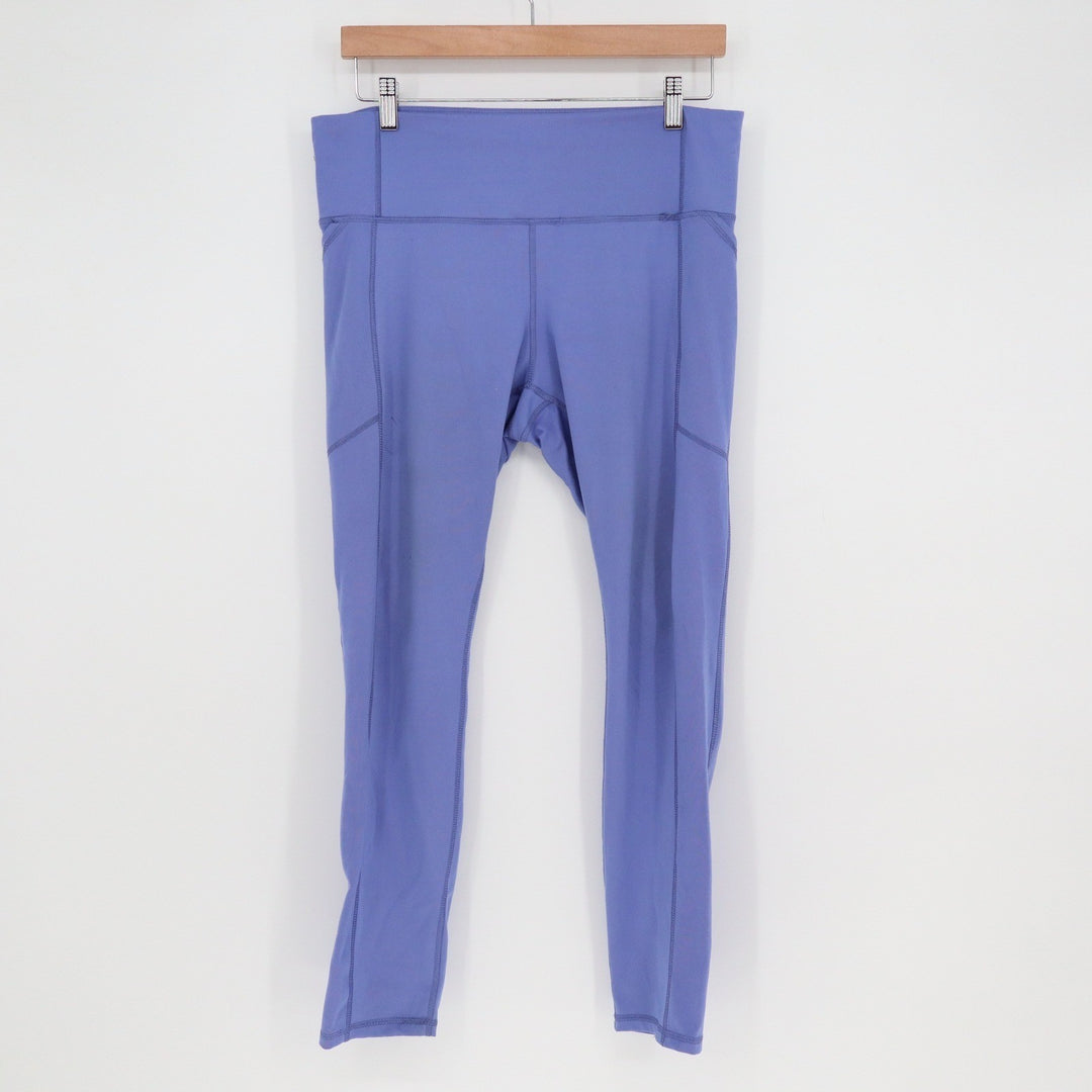 Juicy Couture Sport Womens XL Blue High Waisted Pockets Leggings