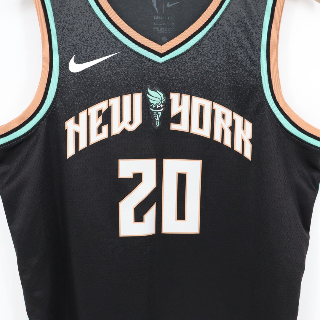 Nike New York Liberty Sabrina Ionescu 20 Explorer Edition Jersey Womens M Black