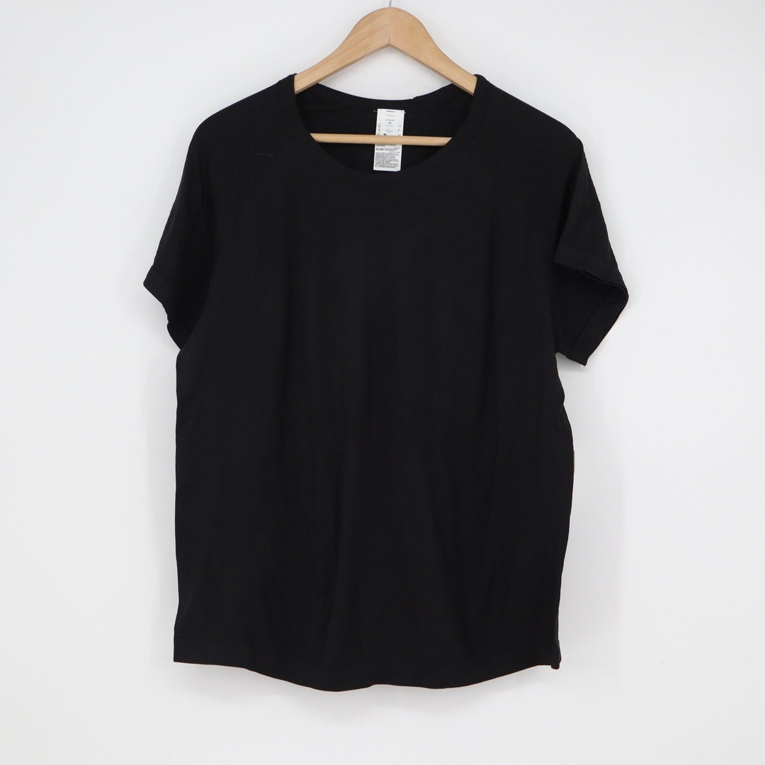 Old Navy Active Go-Dry Seamless Black T-Shirt Women 3X