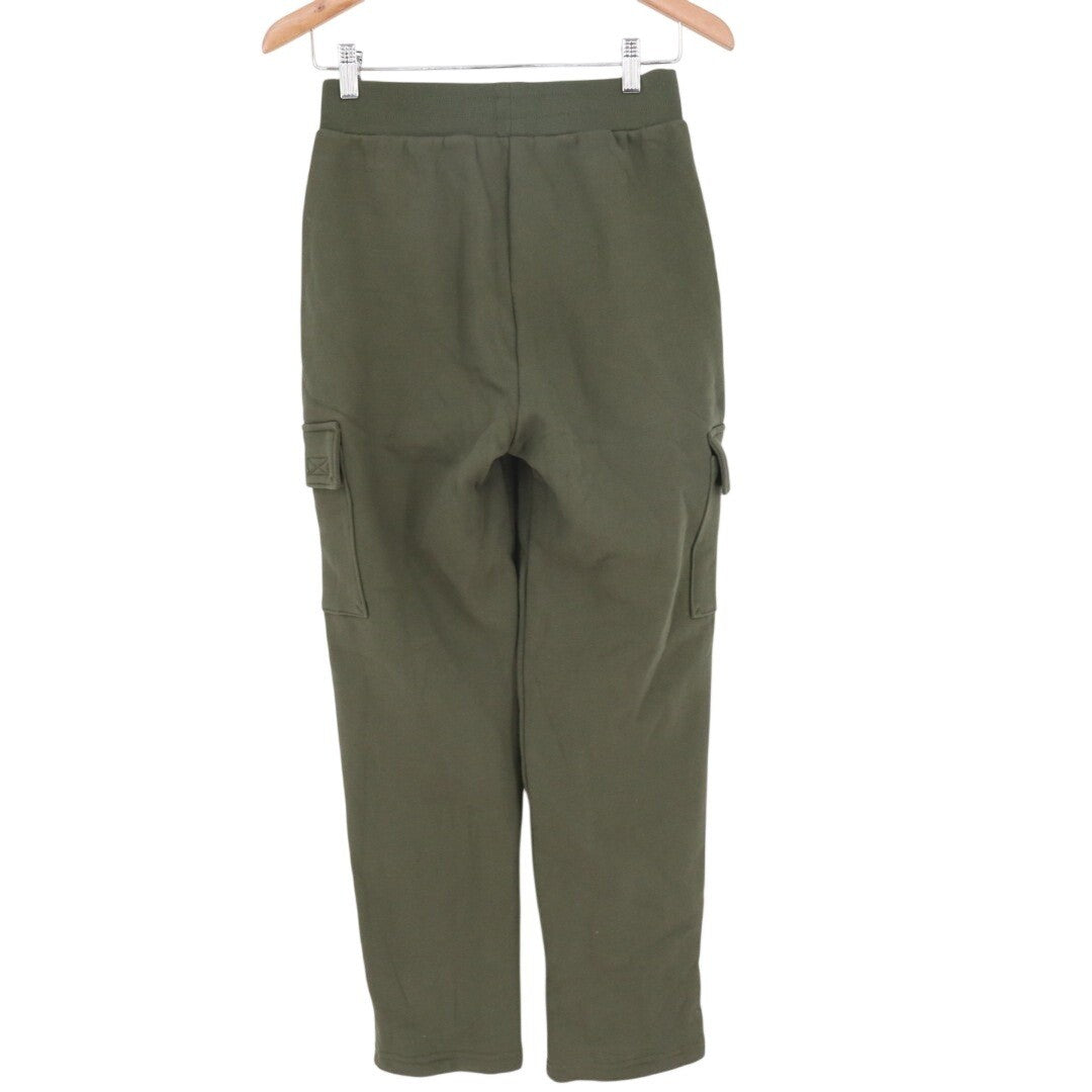 American Giant Cargo Sweatpant Womens XS Green Cotton Elastic Waist Straight Leg