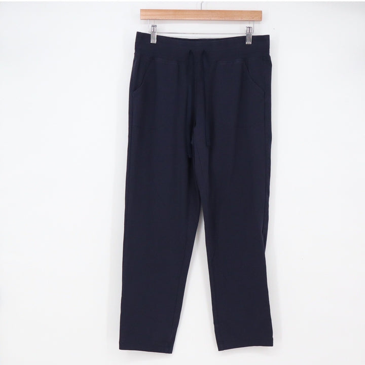 Athletic Works Sweatpants Women M Navy Blue Drawstring Excellent