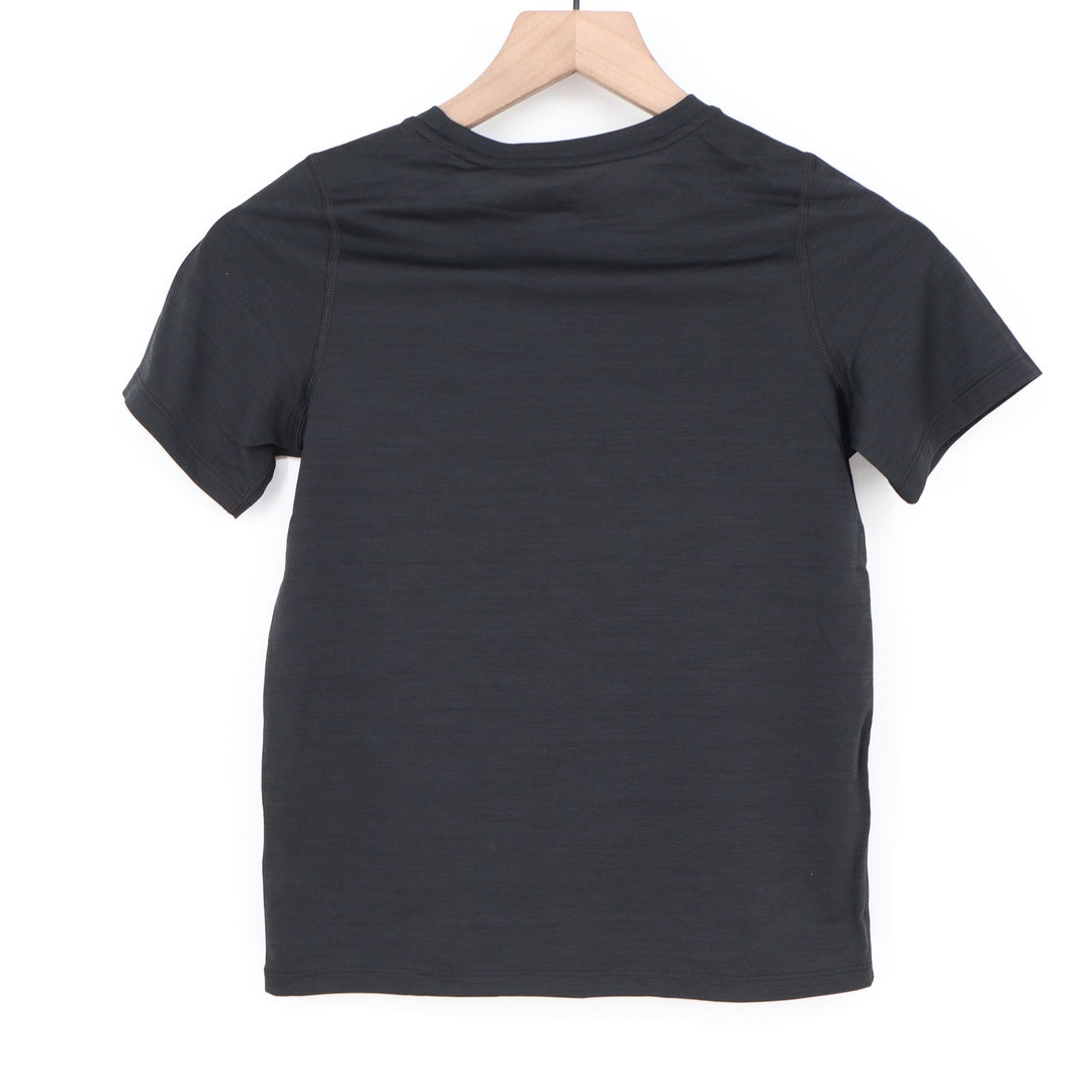 DSG Boys Movement Tee Pure Black Short Sleeve Athletic T-Shirt Size S 8-9 NEW