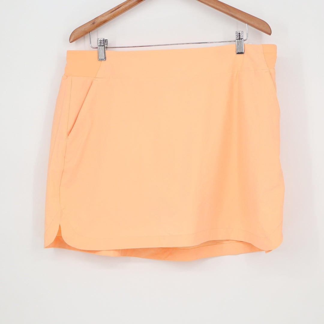 Walter Hagen P11 16" Lightweight Core Skort Womens XL Peach Fuzz