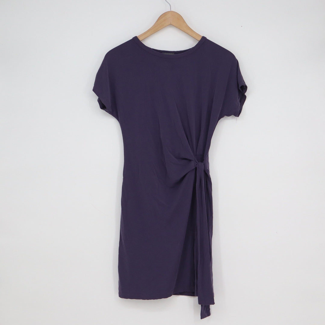 Olivia Rae New York Purple Side Tie Modal Blend T-Shirt Dress Small