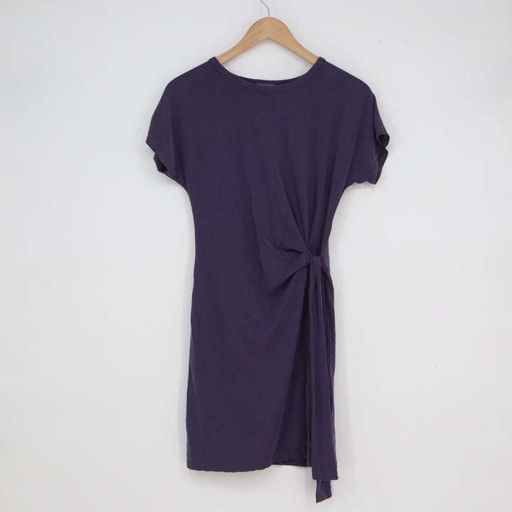 Olivia Rae New York Purple Side Tie Modal Blend T-Shirt Dress Small