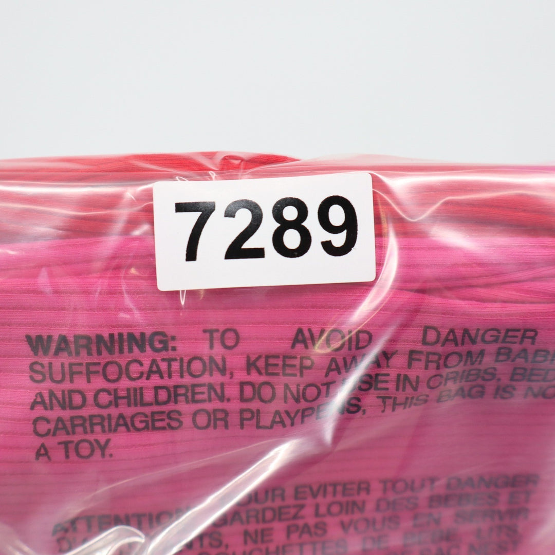 Naked Wardrobe NW-D2400 Pink Red Colorblock Ribbed Midi Bodycon Dress Womens M