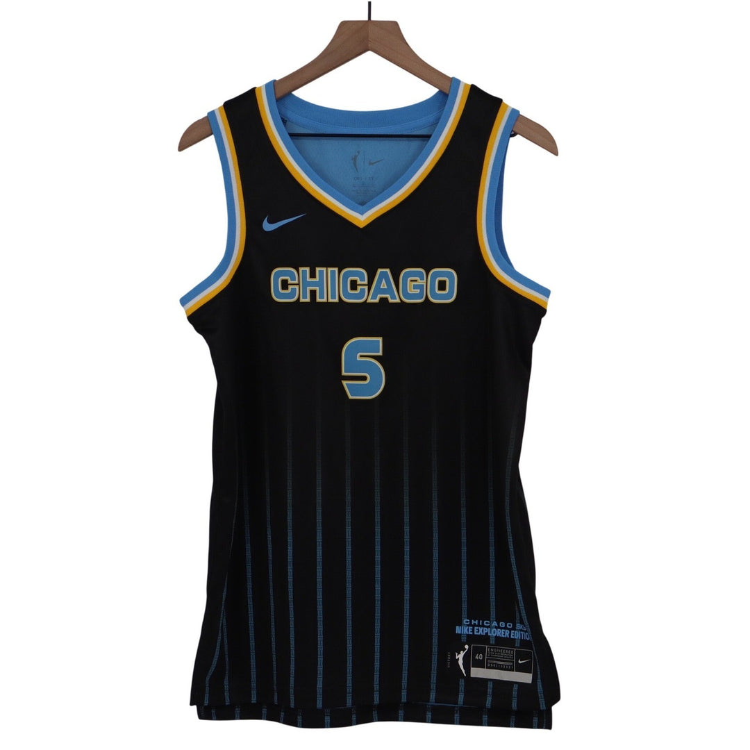 Nike Chicago Sky Angel Reese 5 Explorer Edition WNBA Jersey Black S