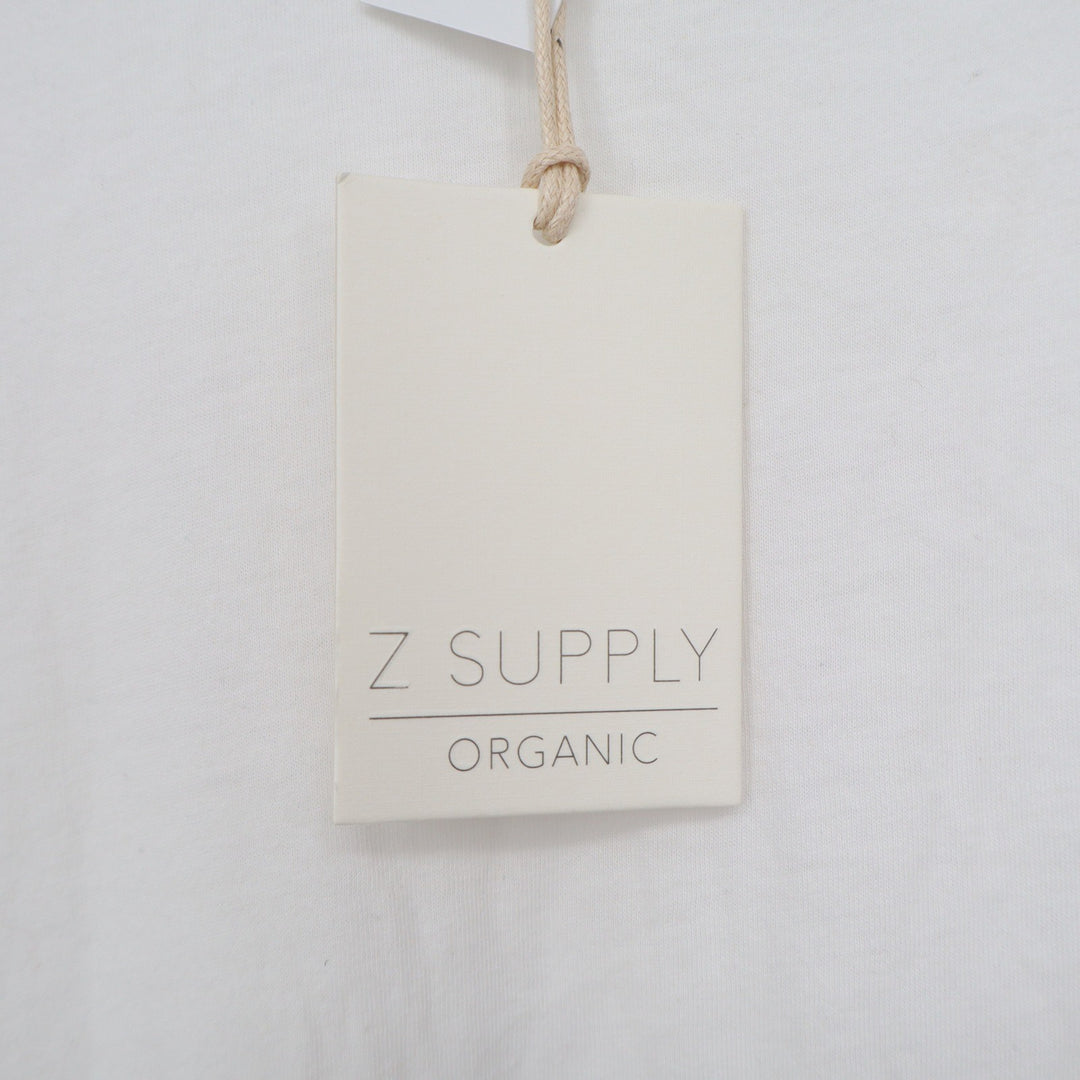Z Supply Organic White Grey Ombre Dip Dye Sharkbite Midi Dress M