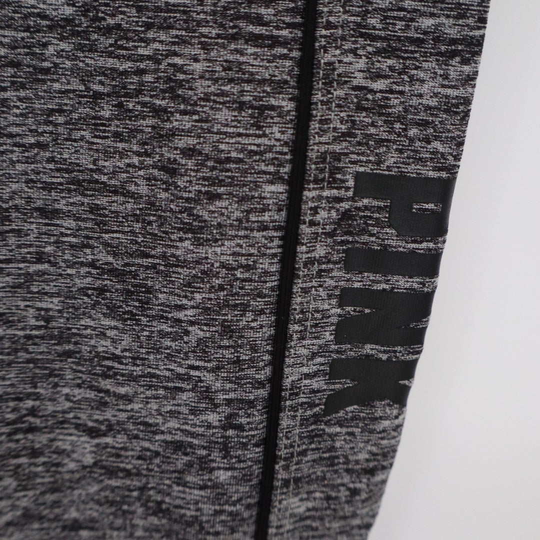 PINK Victoria's Secret Yoga Leggings Grey Space Dye Logo Tape XS