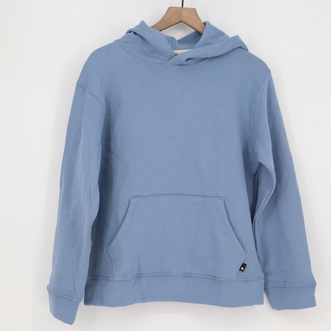 American Giant Midweight Hoodie Womens Medium Blue Cotton Fleece Kangaroo Pocket