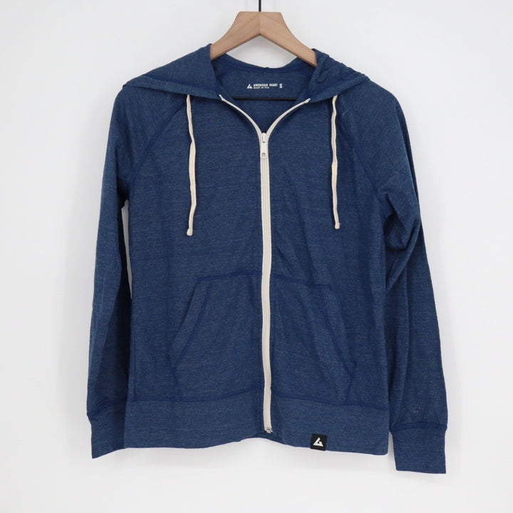 American Giant Women's Lightweight Full Zip Size S Made In USA