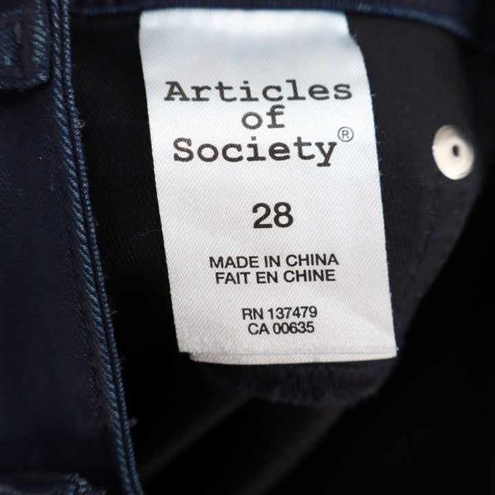 Articles Of Society Skinny Jeans Womens 28 Blue Denim Cotton Stretch High Rise