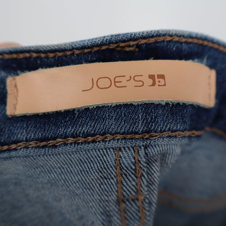 Joe's Jeans Womens 28 Blue Denim Cotton Stretch Distressed Hem High Rise Skinny