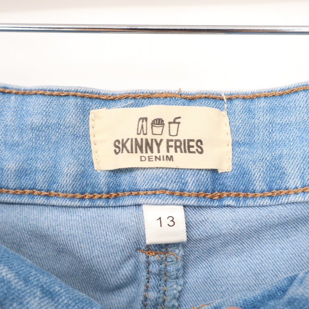 Skinny Fries Womens High Rise Sculpted Skinny Jeans Light Blue Size 13 NWT