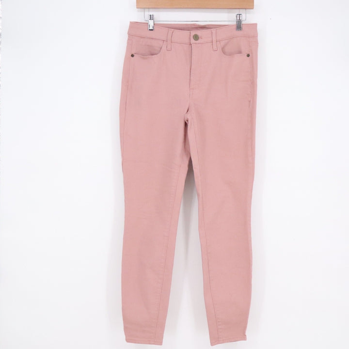 Talbots Flawless High-Waist Jegging Ankle Pants Womens 6 Pink Dusty Rose Stretch