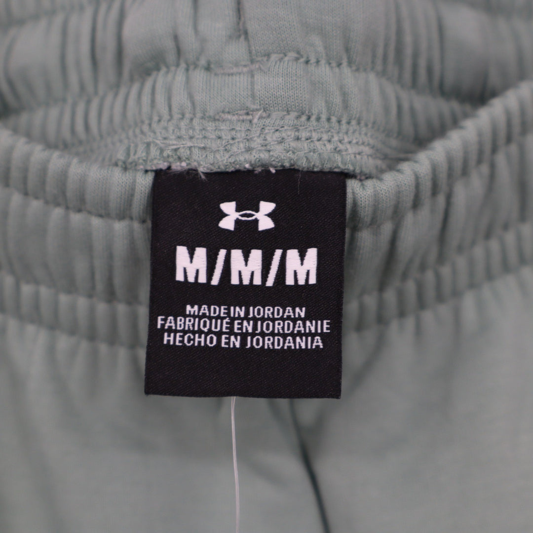 Under Armour Mens Unstoppable Fleece Shorts Sage Green Size Medium NEW