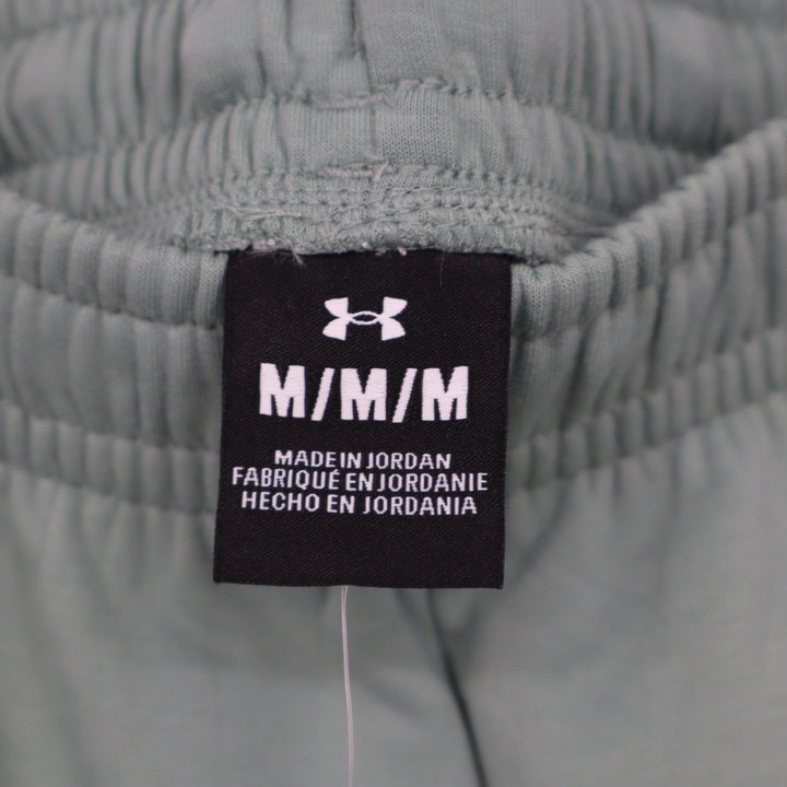 Under Armour Mens Unstoppable Fleece Shorts Sage Green Size Medium NEW