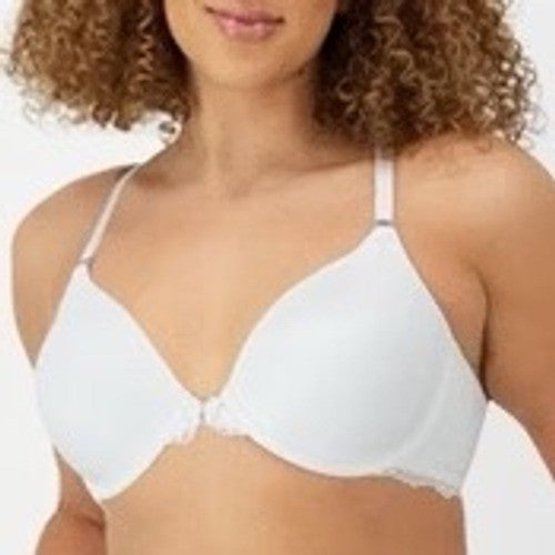 Maidenform One Fab Fit Everyday Bra Women's 38DD White Full Coverage Racerback