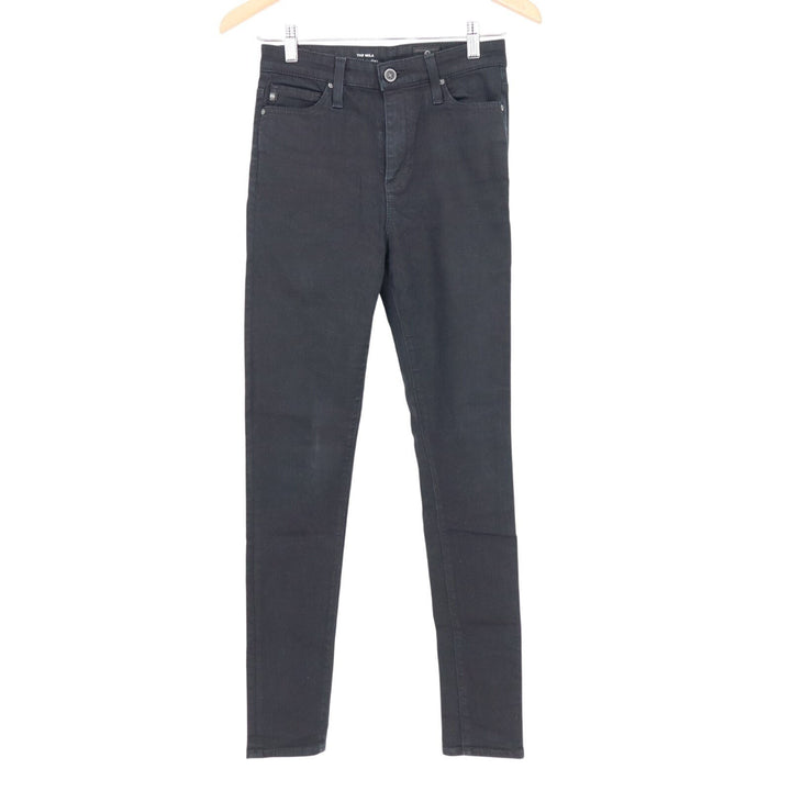 AG Adriano Goldschmied Skinny Jeans Womens 25R Black Dark Wash Denim Streetwear