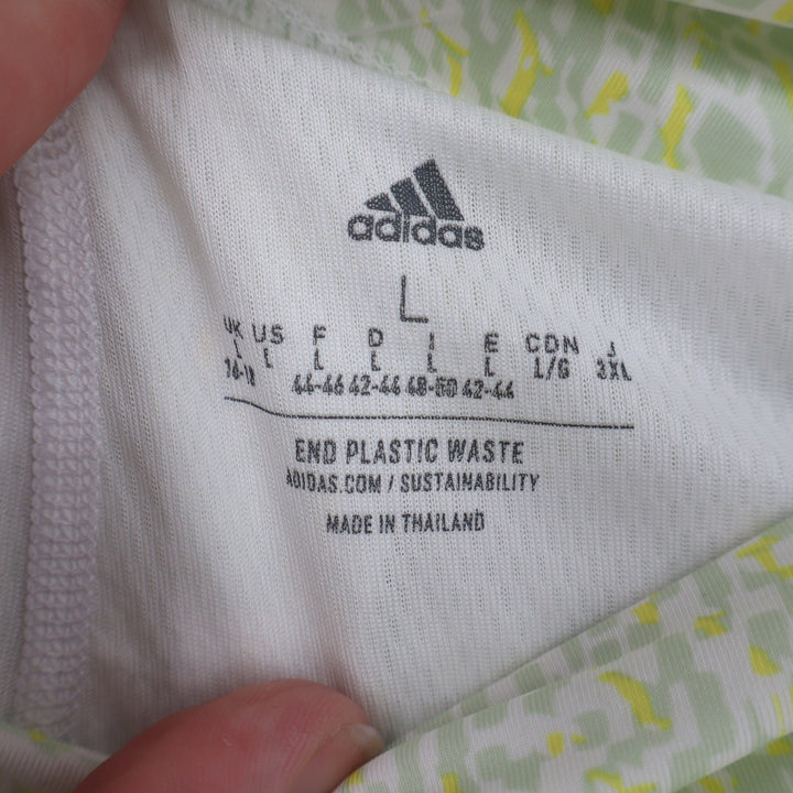 Adidas Golf Skort Womens Large Lime Green White Abstract Print