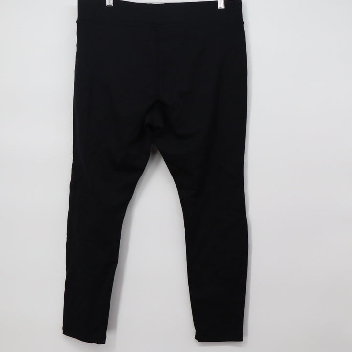 American Giant Ponte Slim Pants Womens 14P Super Black Stretch Skinny Leg Casual