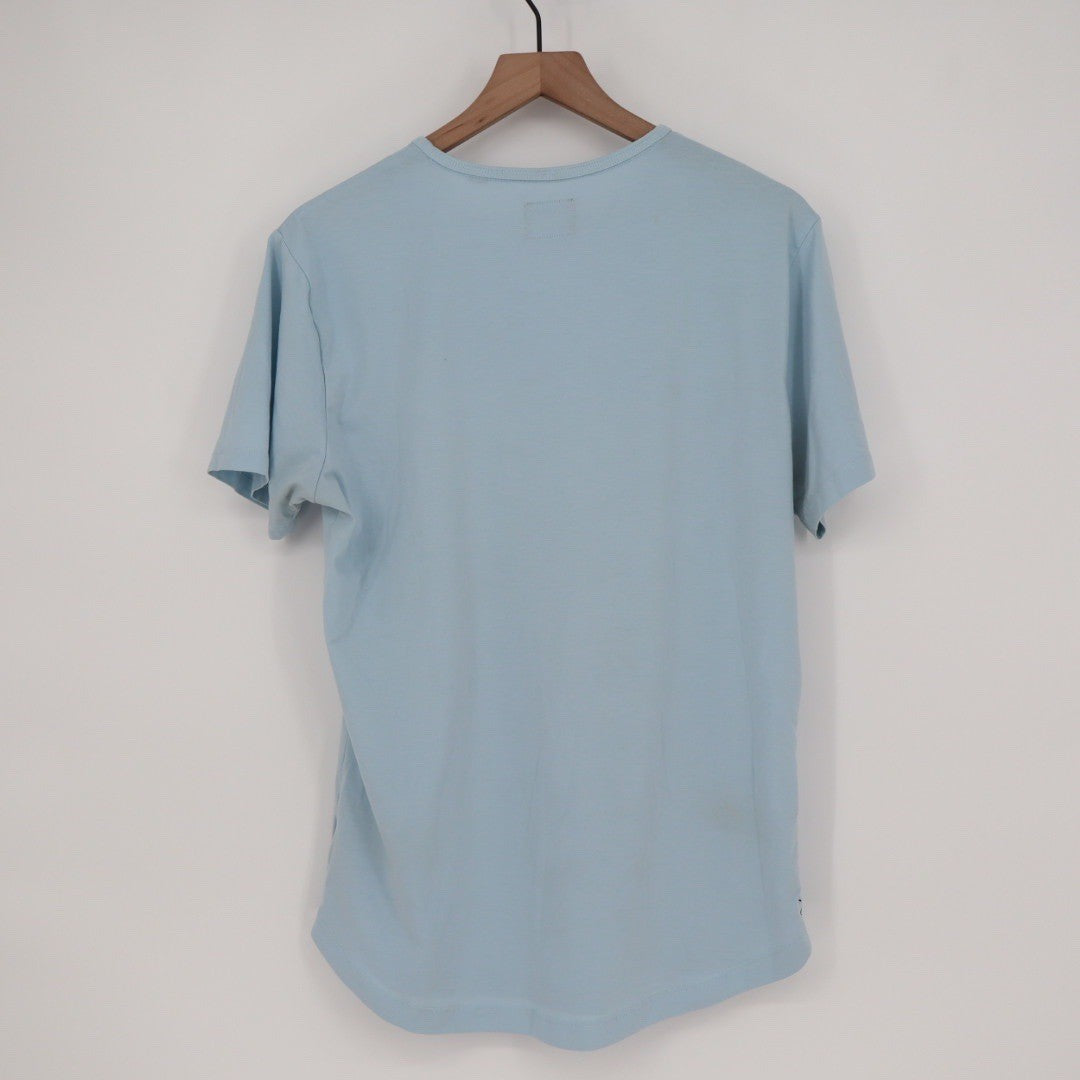 Cuts Curve Hem T Shirt Light Blue Pyca Pro Mens Size Large