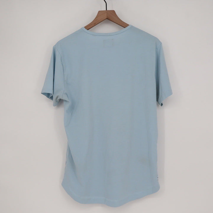 Cuts Curve Hem T Shirt Light Blue Pyca Pro Mens Size Large