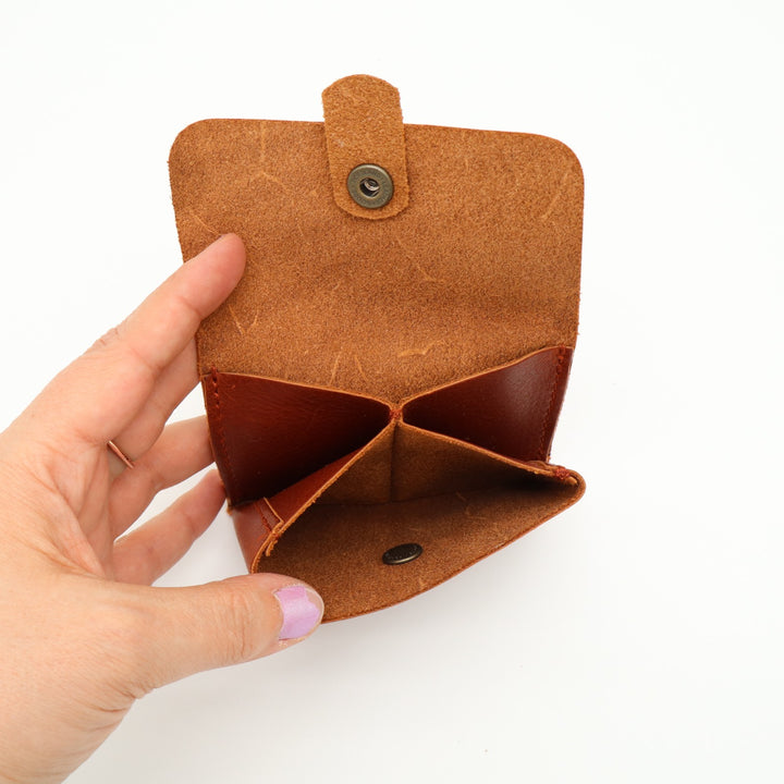 Portland Leather Goods Euro Wallet Womens Dark Brown Leather Credit Card Slot