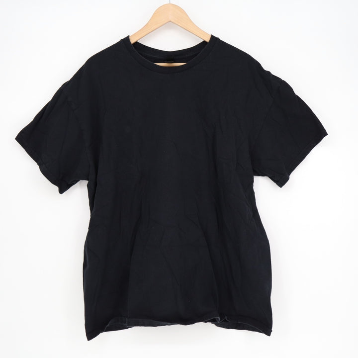 Gildan Activewear T Shirt Mens XL Black Cotton Crew neck Short Sleeve Pullover