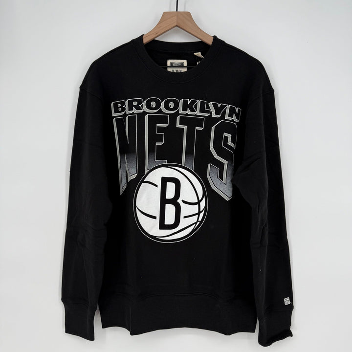 Tailgate Brooklyn Nets NBA Crew Neck Sweatshirt Black Mens Size M