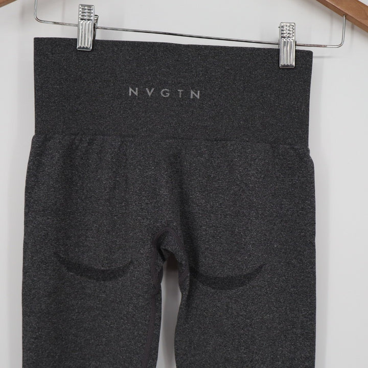 NVGTN Seamless Contour Leggings Womens Small Black Stretch High Waist Skinny Leg