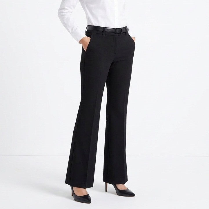 Express Design Studio Editor Dress Pants Womens 2R Black Stretch Bootcut Leg