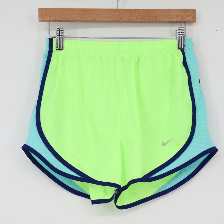 Nike Shorts Womens S Tempo Dri-FIT Neon Green Teal Navy Running Athletic Good