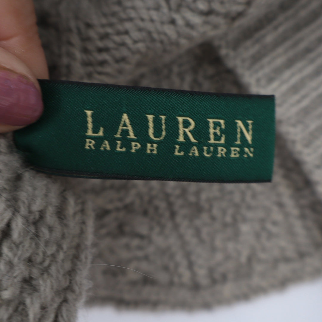 Lauren Ralph Lauren Lambswool Rabbit Hair Cable Knit Toggle Poncho One Size
