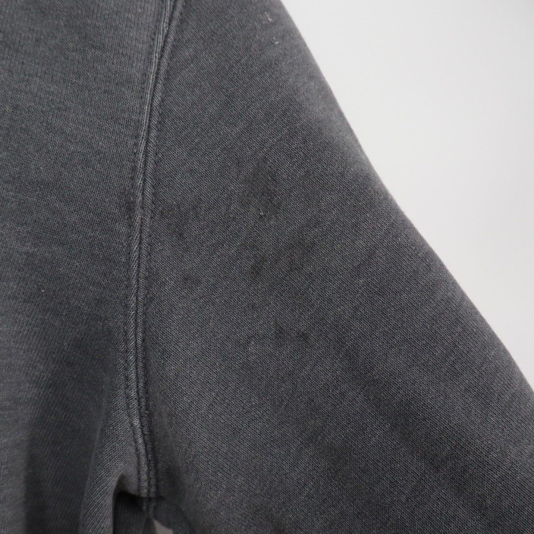 Carhartt Hoodie Mens Medium Charcoal Gray Cotton Fleece Lined Kangaroo Pocket