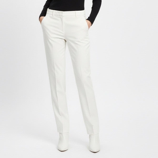 J. Jill Wearever Collection Refined Woven Trousers Womens 12 Beige Rayon Stretch
